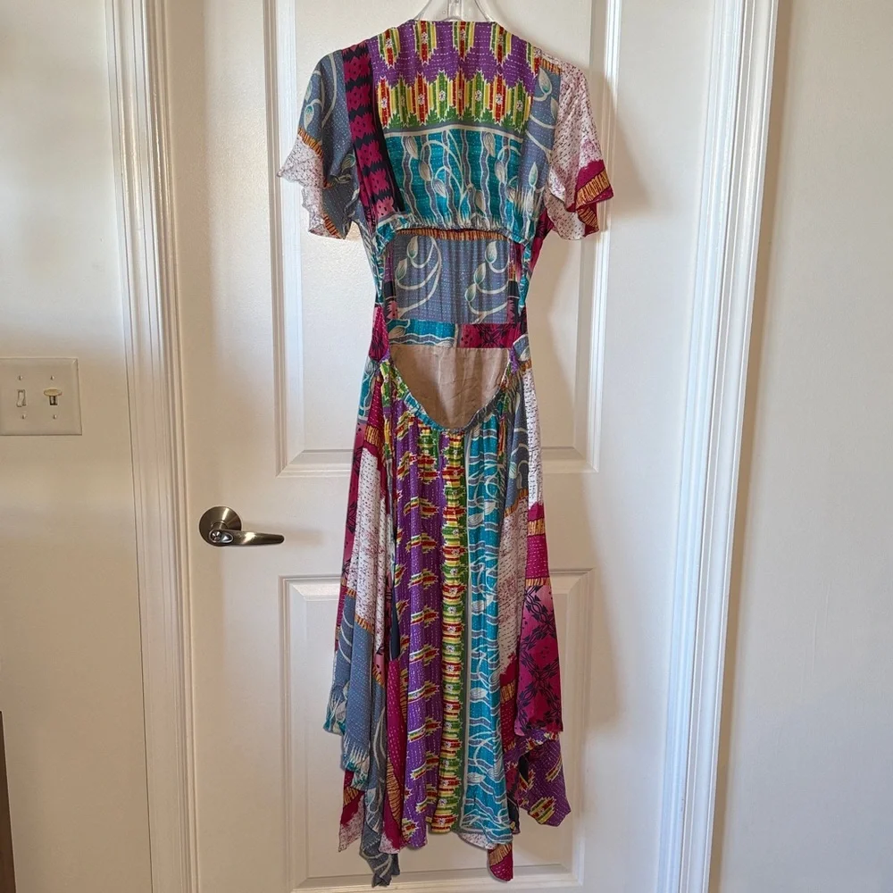 PLENTY BY TRACY REESE Anthropologie Kantha Patchwork Dress Size Medium - Picture 8 of 16